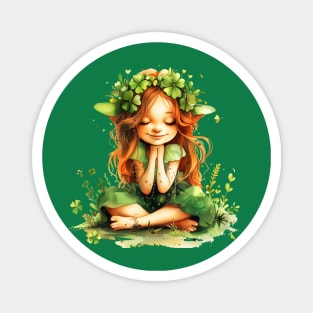 St. Patricks Day Fairy Shamrock Dreaming Saint Patrick's Day Magnet